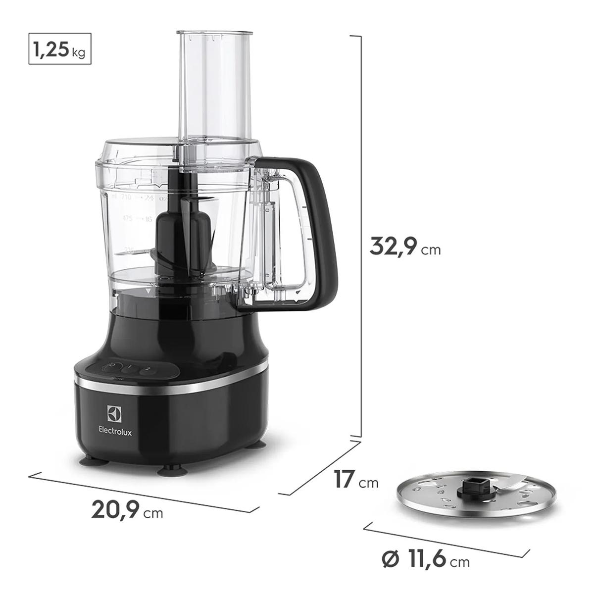 Multiprocesadora 3 En 1 Electrolux Efficient EFP500 350w 2 Velocidades + Pulsador